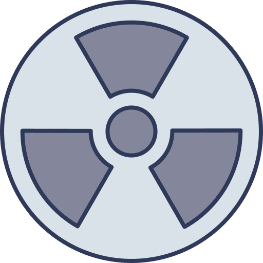 Radiation sign nuclear industry radiation sign icon
