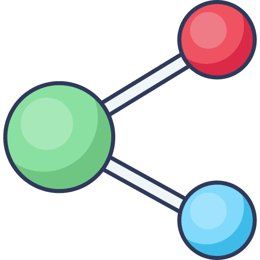 Share circles connector social network icon