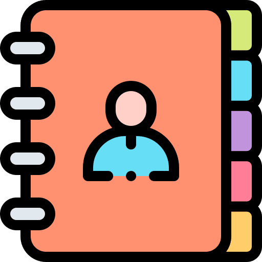 Address book address communications address book icon