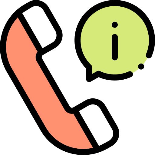 Information contact us calling information icon