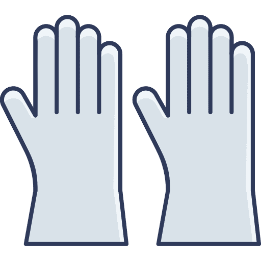Rubber gloves healthcare and medical gloves protection icon