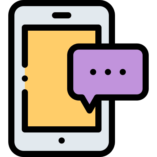 Message telephone chat communications icon