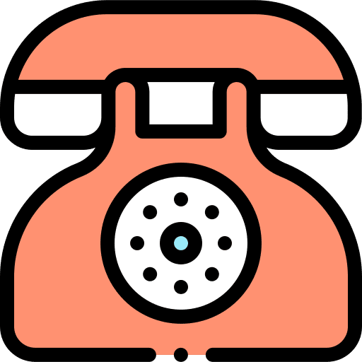 Telephone phone set vintage communications icon