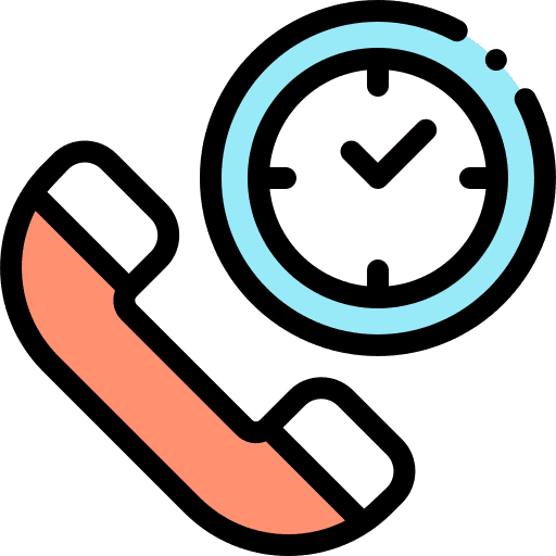Time contact us telephone support icon