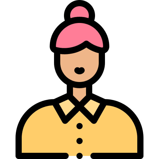 User profile avatar woman icon