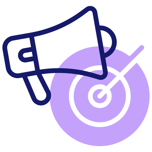 Megaphone advertisement bullhorn marketing icon