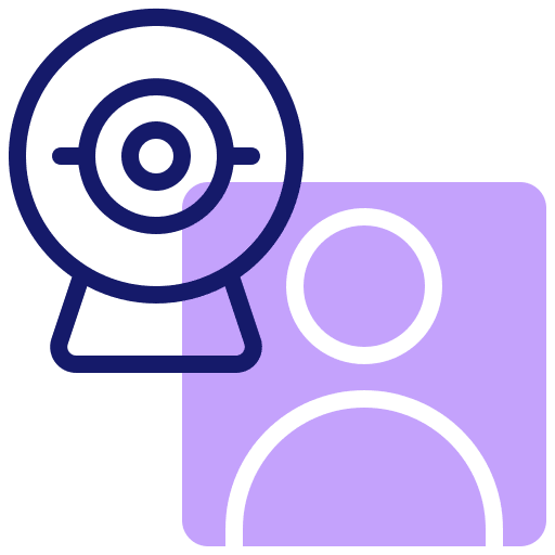 Video cameras camera video call communications icon