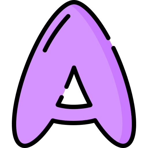 A a abecedary writing icon