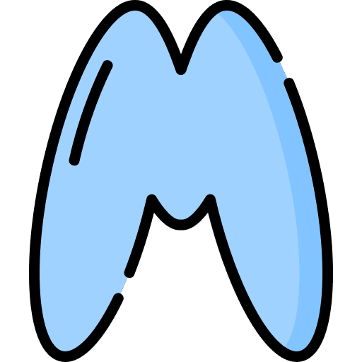 M consonant letter m alphabet icon