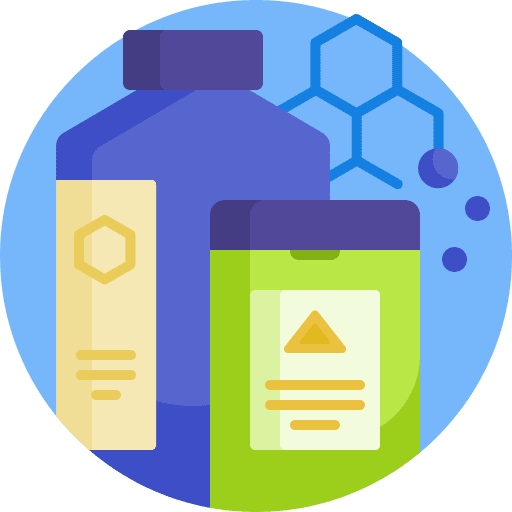 Chemicals testing science healthcare and medical icon