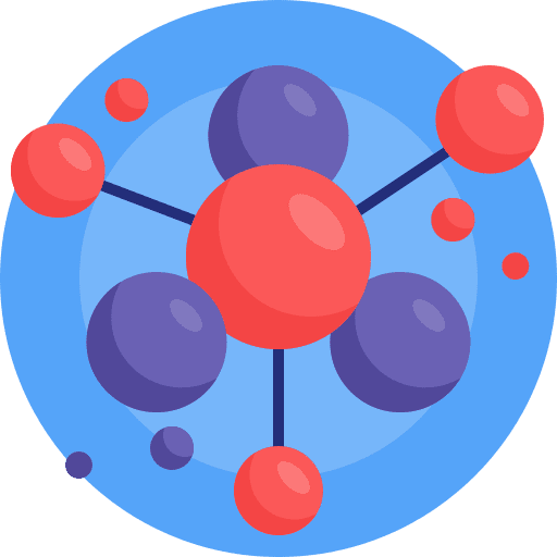 Molecule molecular chemistry science icon
