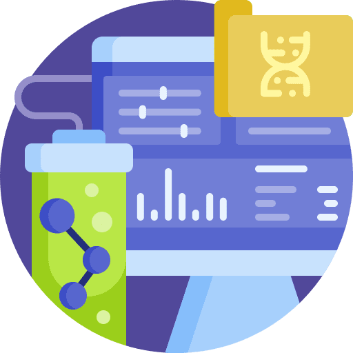 Pc pc laboratory experimentation icon