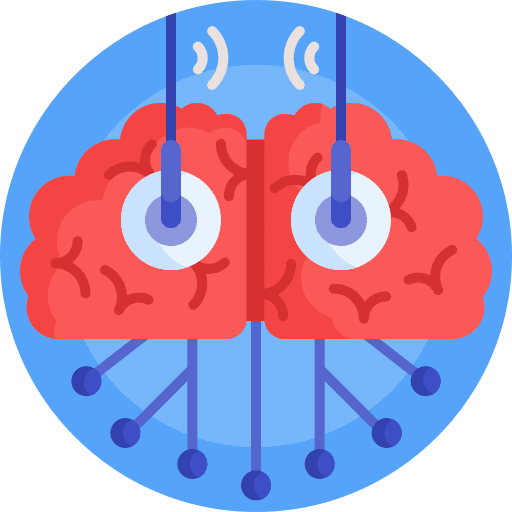 Artificial intelligence scientific brain healthcare and medical icon