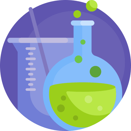 Beakers education volumetric science icon