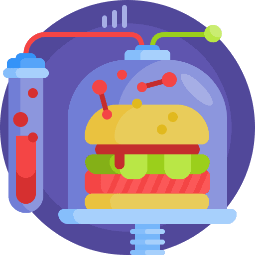 Synthetic food recipes futurist food icon