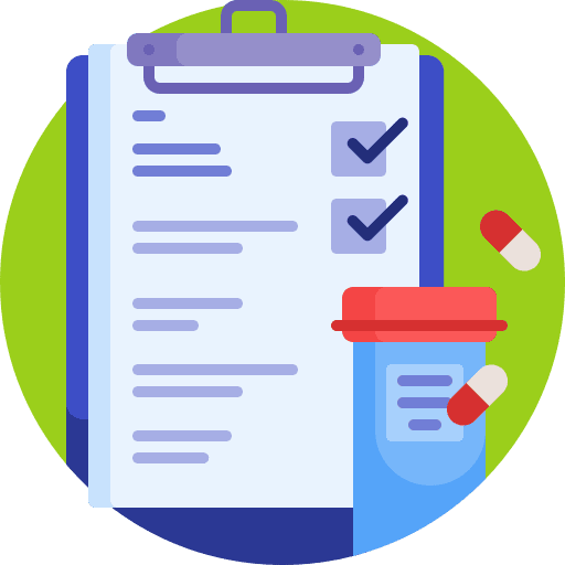 Testing experiment clipboard document icon