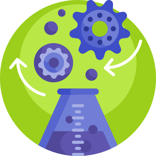 Chemistry experimentation chemical lab icon