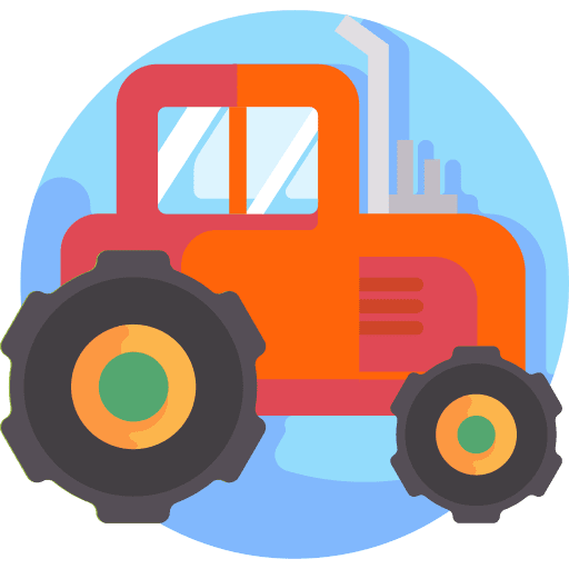 Tractor transport farm transportation icon