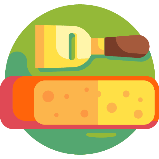 Cheese cutter piece food and restaurant icon