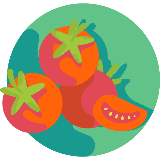 Tomato vegan food and restaurant healthy icon