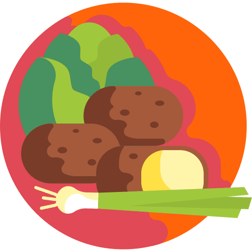 Vegetables healthy diet food and restaurant icon