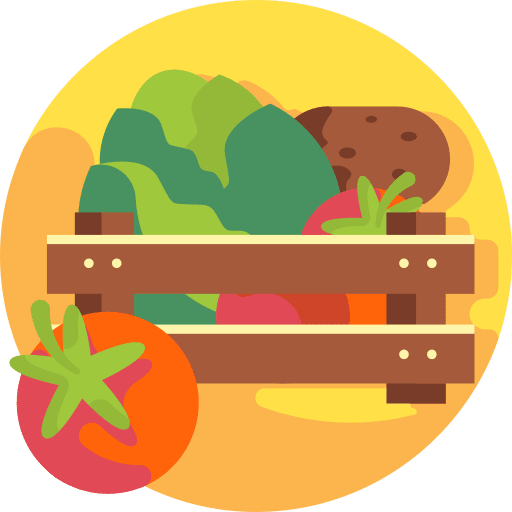 Vegetables organic vegetarian diet icon