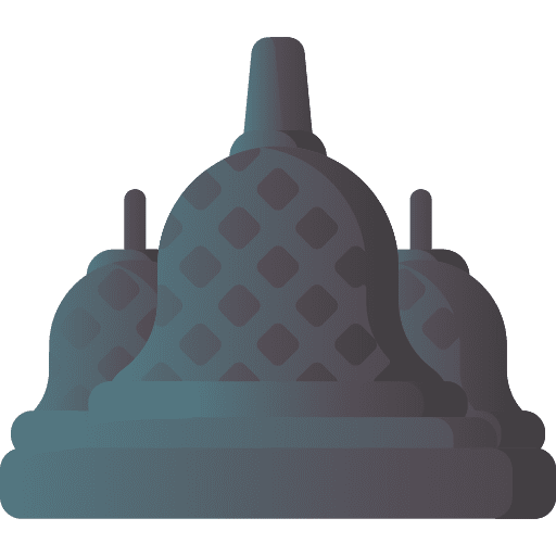 Borobudur indonesia architectonic landmark icon