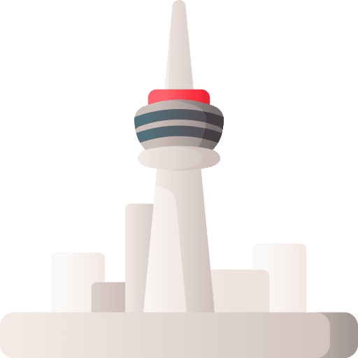 Cn tower architecture and city monument architectonic icon