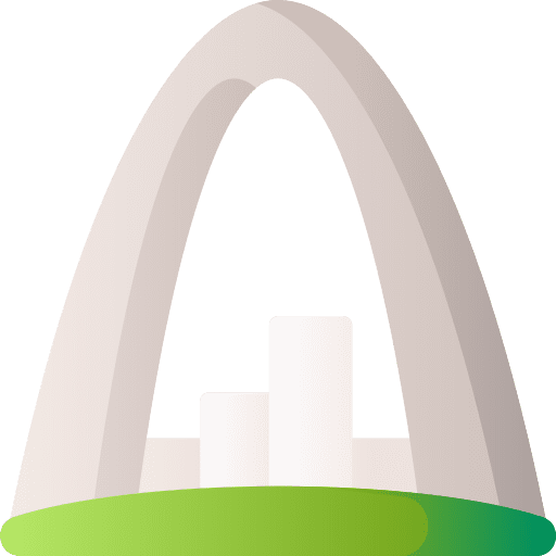 Gateway arch america building gateway arch icon