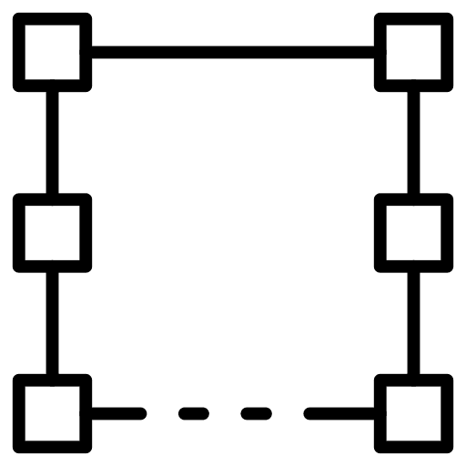 Nodes corners nodes size icon