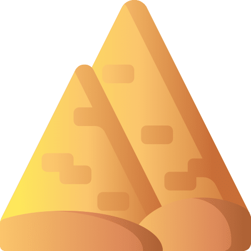 Pyramid egypt architecture and city landmark icon