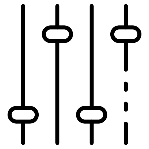 Equalizer adjust mixer regulator icon