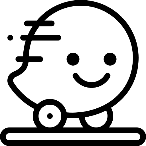 Waze logo ios14 social media icon