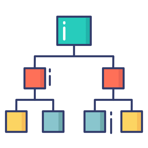 Hierarchy hierarchy organization business and finance icon