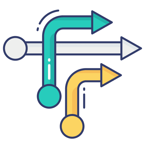 Analytics set arrows analytics icon