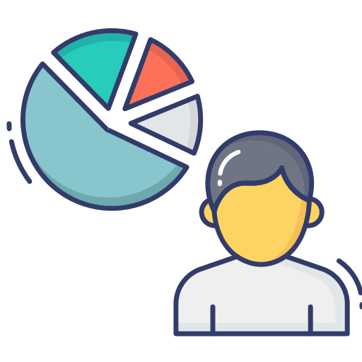 Diagram graph chart pie chart icon