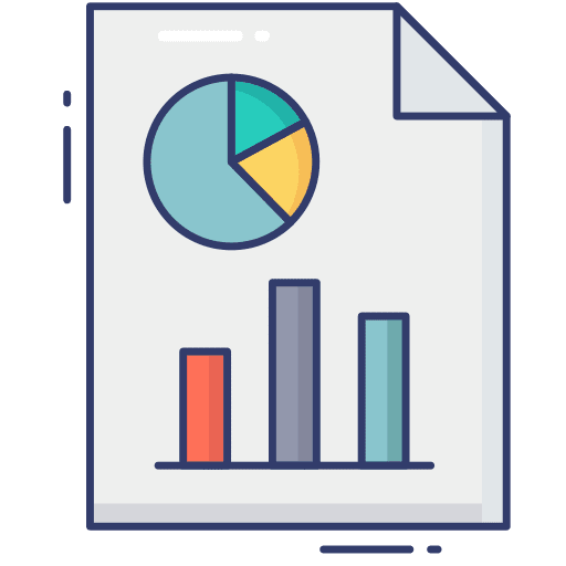 Diagram graph pie chart graphic icon