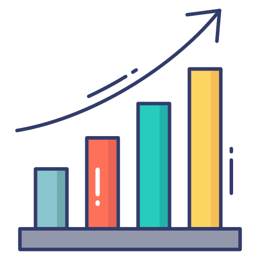 Graph business and finance graph report icon