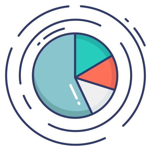 Graph infographic report graph icon