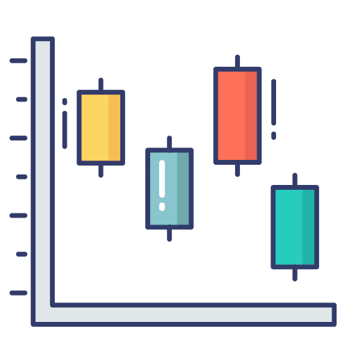 Infographic graph statistics bar icon