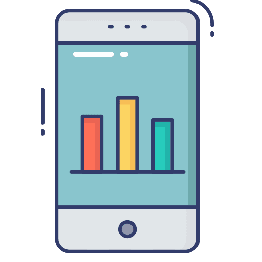 Graph statistics business and finance graph icon