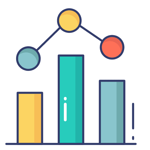 Graph business and finance report graph icon