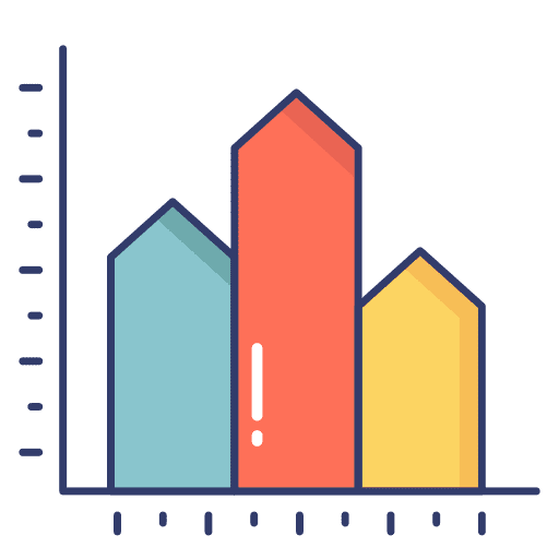 Graph chart graphic analytics icon