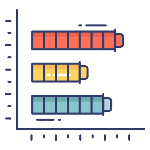 Graph chart statistics business and finance icon