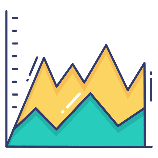 Graph info analytics graph icon