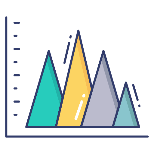 Graph statistics chart analytics icon