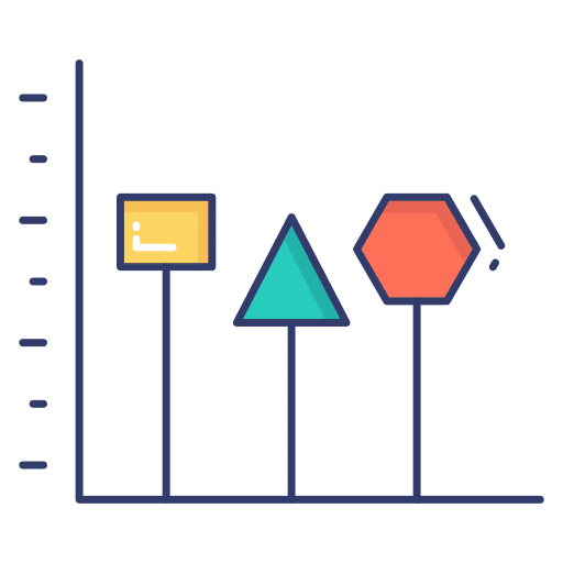 Graph statistics info analytics icon
