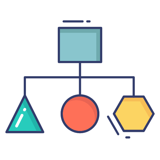 Hierarchy graph diversity networking icon
