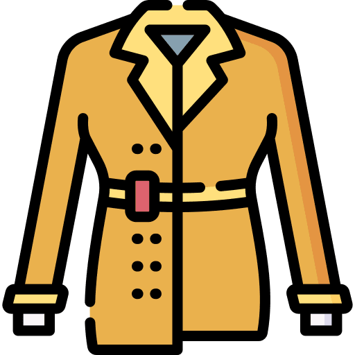 Coat hat footwear sneakers icon