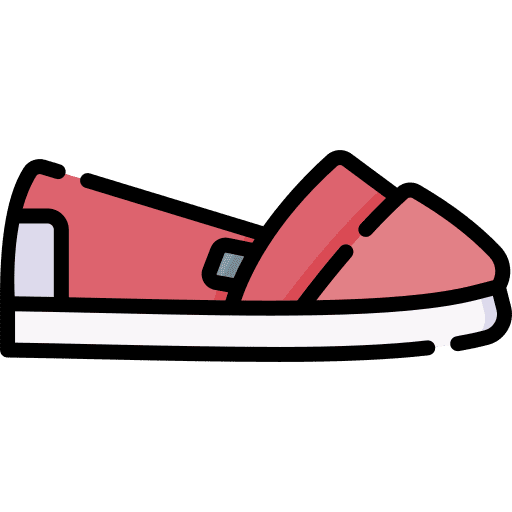 Slip on shoes hat female accessory icon